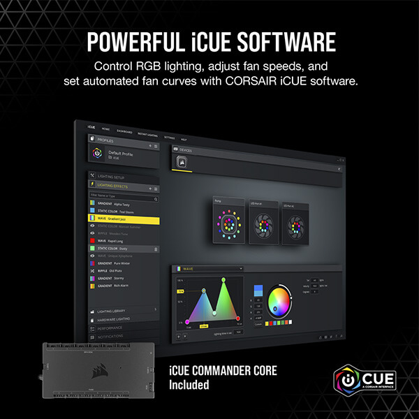 Corsair iCUE H170i Elite Capellix CPU Liquid Cooler (Black)